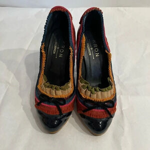 Kron by KronKron Multi-color Platform peep-toe pumps Size 37 EU 6.5 US